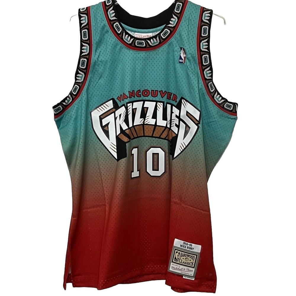 Mitchell & Ness Men's XL NBA Vancouver Grizzlies Mike Bibby Swingman Game Jersey